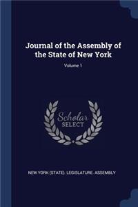 Journal of the Assembly of the State of New York; Volume 1