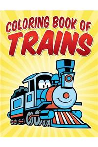 Coloring Book of Trains