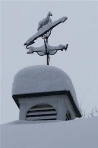 Journal Weathervane Equine Horse Snowy Winter Day