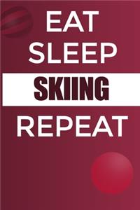 Eat Sleep Skiing Reapt Notebook