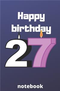 Happy birthday notebook