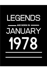 LEGENDS are born in January 1978