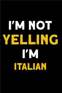 I'm not yelling I'm Italian