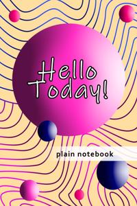 Blank Plain Notebook