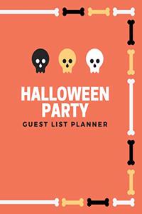 Halloween Party Guest List Planner