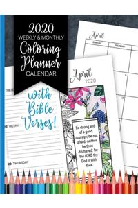 2020 Weekly & Monthly Coloring Planner Calendar