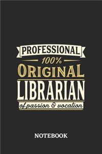 Professional Original Librarian Notebook of Passion and Vocation