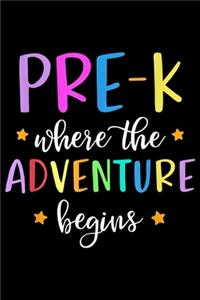 Pre-K where the Adventure Begins