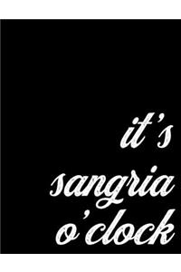 Sangria Lover 2020 Weekly and Monthly Planner for Clubbers and Pub Goers - It's Sangria O'Clock