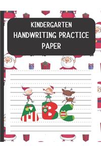 Kindergarten Handwriting Practice Paper