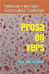 Prosa og vers