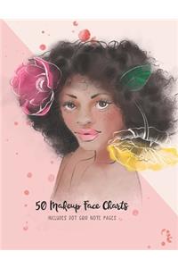 50 Makeup Face Charts