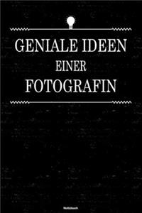 Geniale Ideen einer Fotografin Notizbuch