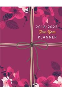 2018-2022 Five Year Planner: 60 Months Calendar Yearly Goals Monthly, Calendar Logbook, Agenda Planner for the Next Five Years, Planner for College, Student, Education Teaching,
