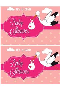It's a Girl Baby Shower Guest Book