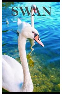 Swan Monthly Note Planner 2019 1 Year Calendar