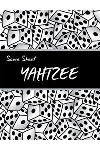 Yahtzee Score Sheet