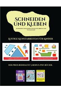 Lustige Kunstarbeiten für Kinder (Schneiden und Kleben von Autos, Booten und Flugzeugen)