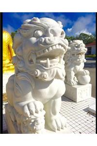 Stone Lion Notebook 150 Pages College Ruled