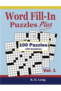 Word Fill-in Puzzles Plus: 100 Word Fill-in Puzzles