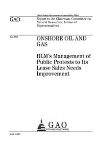 Onshore oil and gas