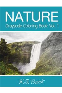 Nature Grayscale Coloring Book Vol. 1