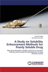 Study on Solubility Enhancement Methods for Poorly Soluble Drug