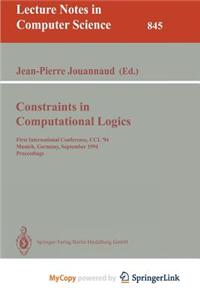 Constraints in Computational Logics