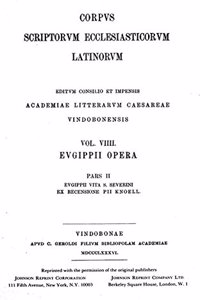 Eugippii Opera - Pars II