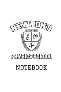 Physics Notebook Newton's School Study Field Notes Journal 8.5x11 Month Planner White (2018 Daily, Weekly, Monthly, Annual Agenda, Organizer, Calendar, Notepad, Ledger, Daybook)