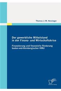 gewerbliche Mittelstand in der Finanz- und Wirtschaftskrise - Finanzierung und finanzielle Förderung baden-württembergischer KMU