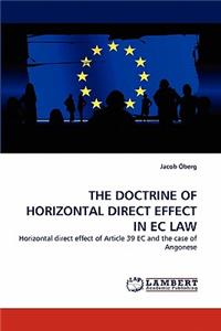 Doctrine of Horizontal Direct Effect in EC Law