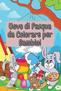 Uovo di Pasqua da Colorare per Bambini