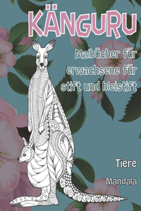 Malbücher für Erwachsene für Stift und Bleistift - Mandala - Tiere - Känguru