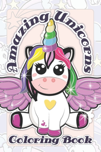 Amazing Unicorns Coloring Book