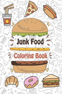 Junk Food Coloring Book