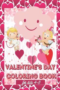 Valentine's Day Coloring Book for Kids 4-8