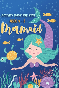 Mermaid Activity Book for Kids 4-8