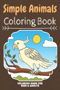 Simple Animals Coloring Book