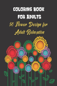 Flower coloring Book for adults