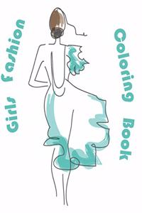 Girls Fashion Coloring Book