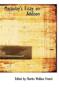 Macaulay's Essay on Addison