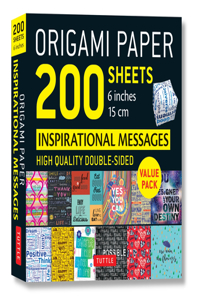 Origami Paper 200 Sheets Inspirational Messages 6 (15 CM)