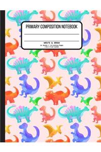 Primary Composition Notebook 55 Sheets / 110 Writing Pages 7.44 x 9.69 Inches