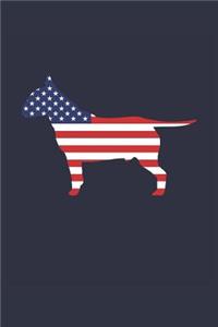 Bull Terrier Notebook - Fourth Of July Gift for Bull Terrier Lovers - Bull Terrier Journal