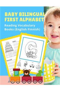 Baby Bilingual First Alphabet Reading Vocabulary Books (English Finnish)