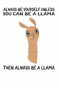 Always Be Yourself Unless You Can Be A Llama Then Always Be A Llama