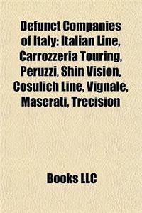 Defunct Companies of Italy