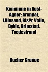 Kommune in Aust-Agder: Arendal, Lillesand, Risr, Valle, Bykle, Grimstad, Tvedestrand