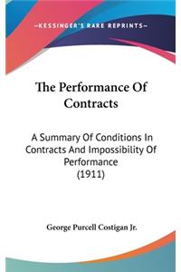 Performance Of Contracts